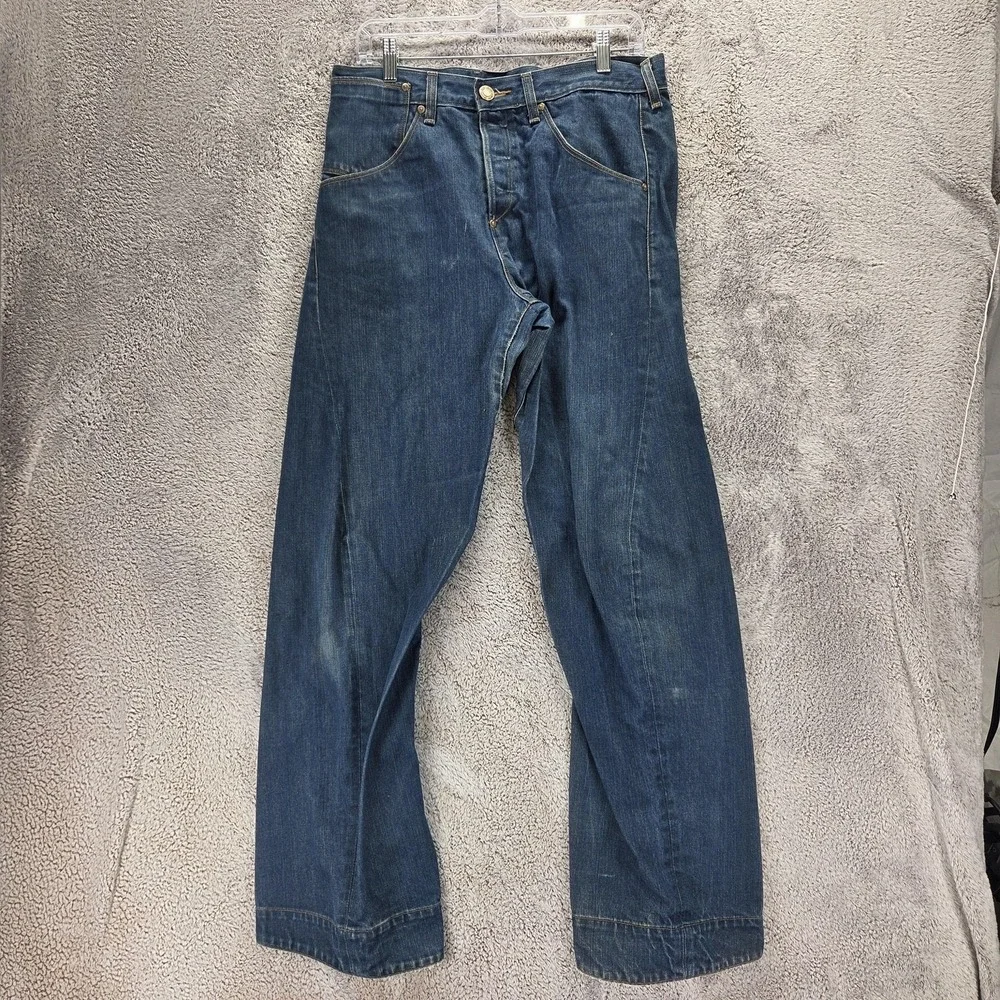 Vintage Levis Engineered Jeans Mens 32x34 Blue Twisted One Pocket Buckle Back